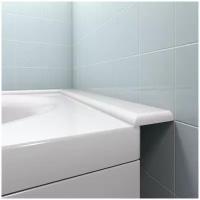 Акриловый бордюр для ванной ПШ - длина 75, ширина 6 сантиметров правая сторона