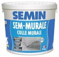 SEMIN SEM-MURALE Готовый клей для обоев, обойный клей текстильный, под стеклообои и для гибких декоративных покрытий, Франция, 10 кг