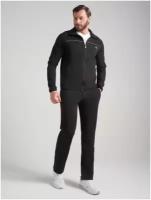 Костюм Red-n-Rock's, олимпийка, толстовка и брюки, силуэт прямой, карманы, размер 54, черный