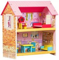 Сима-ленд кукольный домик Миниатюрный, 2949123, розовый