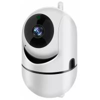 Беспроводная IP Wi-Fi камера видеонаблюдения Cloud Storage 1080P White / С ночной съемкой и датчиком движения поворотная с обзором 360 / Видеоняня