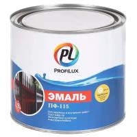 Эмаль Profilux, ПФ-115, алкидная, глянцевая, белая, 1.9 кг