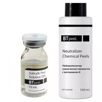 BTpeel салициловый пилинг Salicylic Peel Solution 20% + нейтрализатор химических пилингов Neutralizer Chemical peels