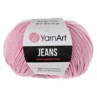 Нить вязальная YarnArt Jeans, 55 % хлопок, 45 % акрил, 10 % бамбук, 50 г, 160 м, 36 св. розовый