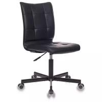 Кресло офисное бюрократ CH-330M/BLACK без подлокотников черный искусственная кожа крестовина металл