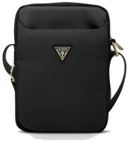 Guess Сумка Guess Nylon Tablet bag with Triangle metal logo для планшета до 10", черная