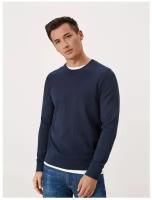 Пуловер мужской, s.Oliver, артикул: 130.10.109.17.170.2108449, цвет: темно-синий (код цвета: 5978), размер: S