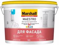 Краска акриловая Marshall Maestro для фасада влагостойкая матовая