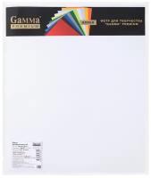 Фетр Gamma Premium FKA05-38/47 декоративный 38 см х 47 см ± 2 см S-01 белый