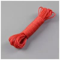 Верёвка бельевая Доляна, d=2,5 мм, длина 10 м, цвет МИКС