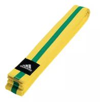 Пояс для единоборств Striped Belt желто-зеленый (длина 260 см)