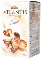 Морские ракушки Atlantis из белого и темного шоколада с начинкой из орехового крема, 200г