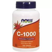 Now Foods C-1000 with Rose Hips Витамин C - 1000 мг с плодами шиповника , 100 таблеток