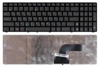 Клавиатура для ноутбука Asus K54LY, русская, черная с рамкой, с маленькой кнопкой Enter