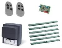 Автоматика для откатных ворот CAME BX608AGS KIT-KR6, комплект: привод, радиоприемник, 2 пульта, 6 реек