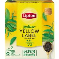 Чай черный Lipton Yellow label в пакетиках, 100 шт., 1 уп