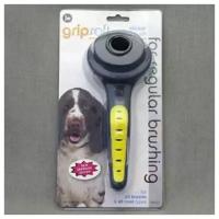 J.W. Щетка-пуходерка, для собак, жесткая, маленькая Grip Soft Slicker Brush Small Цвет:Желтый, Черный