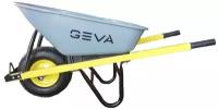 Тачка GEVA Maxi, пневматическое колесо, 140 л, 250 кг