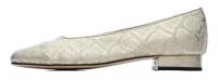 Балетки Vaneli, натуральная кожа, полнота 6, размер 11, серый, серебряный