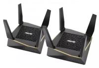 ASUS Wi-Fi роутер ASUS RT-AX92U(2-PK) 802.11abgnacax 6071Mbps 2.4 ГГц 5 ГГц 5 ГГц 4xLAN черный