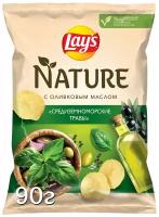 Чипсы Lay's Nature картофельные Средиземноморские травы, 90 г