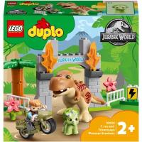 LEGO Jurassic World Конструктор Побег динозавров: тираннозавр и трицератопс, 10939
