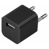 Сетевое зарядное устройство «квадрат» USB (СЗУ) (1000 mA) черное, 1шт, REXANT, 18-1910