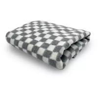 Одеяло байковое из хлопка Skiico 90х140 см/ Одеяло из хлопка / Байковое одеяло 80% хлопок / Спальное одеяло 80% хлопок 20% ПАН цвет Серый