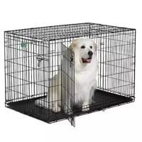 Клетка для собак Midwest iCrate 1548DD 122х76х84 см черный