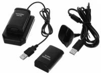 Зарядное устройство G-Net + аккумуляторы XBOX 360 Battery Pack Play & Charge Kit, черное