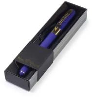 Ручка шариковая автоматическая BrunoVisconti, 0,5 мм, синяя, в футляре, Monaco (сине-фиолетовый корпус), Арт. 20-0125/135
