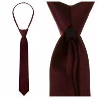 Бордовый галстук для школьника (5-8 класс)