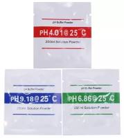 Буферные порошки для калибровки PH метра, ph-тестера, прибора измерителя кислотности PH (4.01 / 6,86 / 9,18)