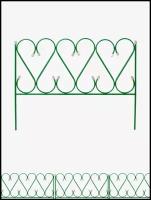 Декоративный заборчик садовый для клумбы металлический ограда сада дачи цветника огорода палисадника