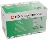 Игла для шриц-ручек BD Micro-Fine Plus 32G (0.22 мм х 4 мм)