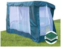Тент-шатер Fler для качелей Милан (222х123х180 см) зеленый