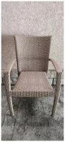 Кресло Лаос, плетеное из искусственного ротанга индийское дерево