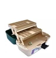 Органайзер рыболовный / чемодан для приманок и снастей / ящик для рыбалки 2 яруса