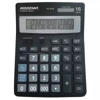 Калькулятор настольный Assistant черный, 16-разрядный
