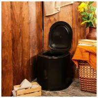 Туалет дачный, без дна, с креплением к полу, съемный стульчак, 2865171