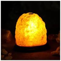 Соляная лампа "Гора" 15,5 см × 15,5 см × 16,5 см, цельный кристалл, 2-3 кг 1533510