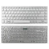 Клавиатура для ноутбука Acer Aspire 4830TG серебристая без рамки