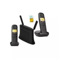 Комплект SIM 283-2 стационарный сотовый радио телефон DECT GSM 4G 3G с двумя трубками 003828