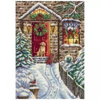 PANNA Набор для вышивания бисером и нитками В канун Рождества 19 x 27 см (PR-7017)