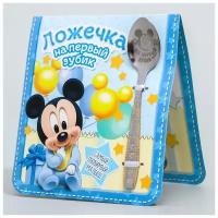 Disney Ложечка детская "На первый зубик", Микки Маус, 2,3 х 11 см