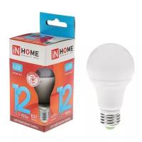 Лампа светодиодная IN HOME LED-A60-VC, Е27, 12 Вт, 230 В, 4000 К, 1080 Лм