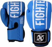 Боксерские перчатки Fight EXPERT Function, искусственная кожа, 10 унций, Синий
