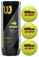 Набор мячей для большого тенниса WILSON US OPEN XD TBALL, 3шт