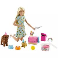 Набор Barbie кукла+питомцы Вечеринка GXV75