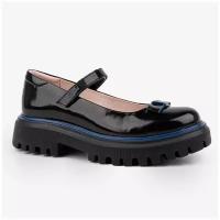 Туфли для девочек Kapika 24878п-2 черный-синий, размер 36